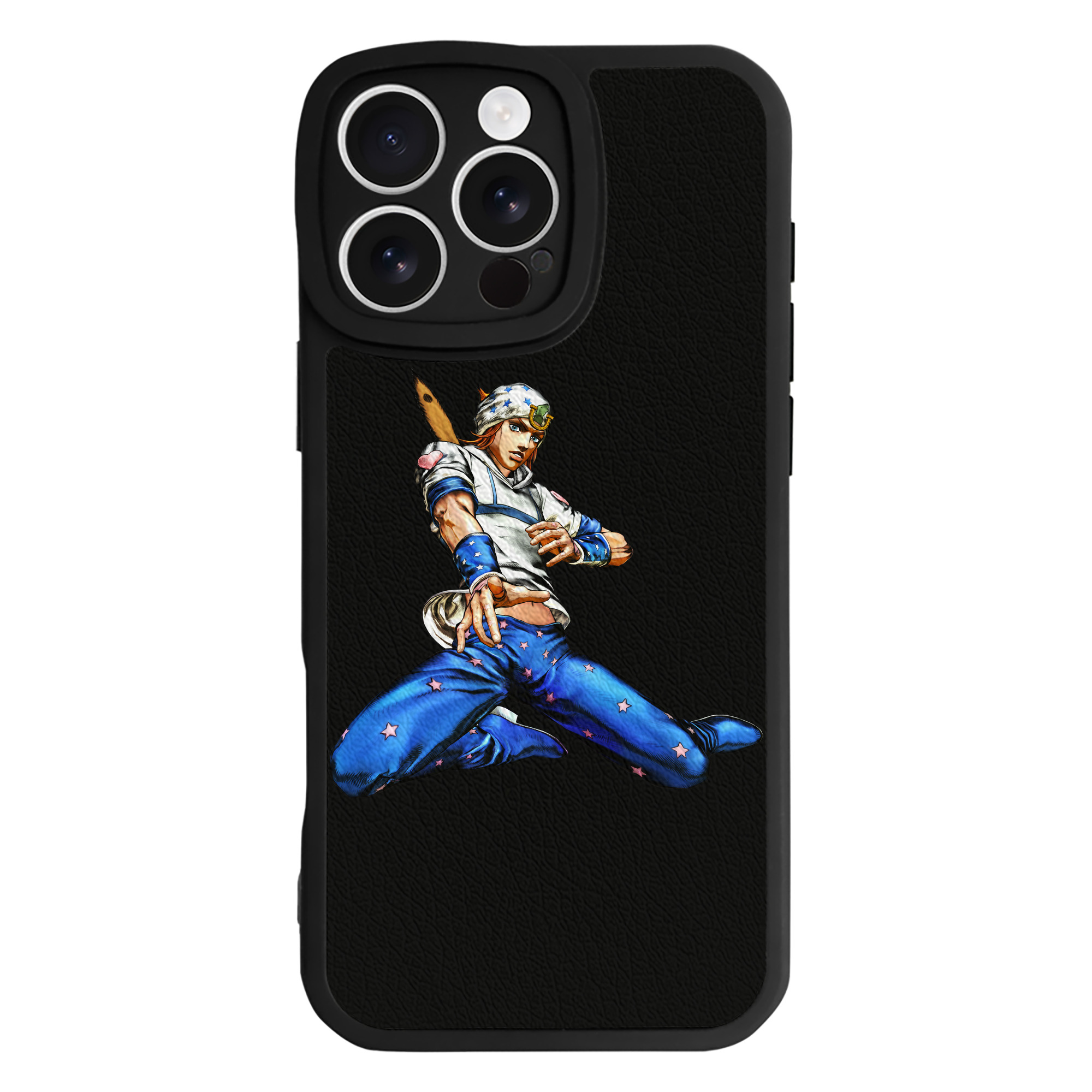 （画像用） ジョジョの奇妙な冒険 ジョナサン?ジョースター JoJo's Bizarre Adventure Jonathan Joestar 【iPhone 16シリーズ対応】シリコンスマホケース（レザー調） 材質：シリコン